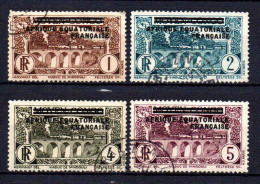 A E F - 1936 - Tb Du Congo Surch  - N° 1 à 4 - Oblit - Used - Usados