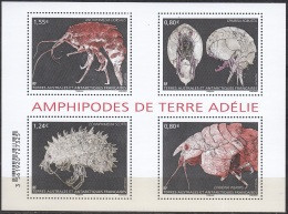TAAF 2017 Bloc Feuillet Amphipodes De Terre Adélie Neuf ** - Blokken & Velletjes