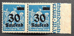 Deutsches Reich 1923, Mi 284 Plattenfehler I, MNH(postfrisch) Geprüft - Nuevos