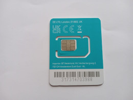 United Kingdom - EE (standard, Micro, Nano SIM) - GSM SIM - Used, Complete - Other & Unclassified