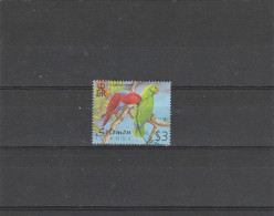 Solomon Islands - 2001 - 3 $ Parrots Used Stamp - Papegaaien, Parkieten