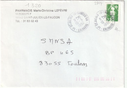 C A D    GUICHET  ANNEXE /  N°  2714   14  - ST  JUILLIE - LE - FAUCON - Handstempel