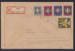 DDR R Brief Mit Flugpostmarken 609-913 Von Erfurt Nach Wermelskirchen - Covers & Documents