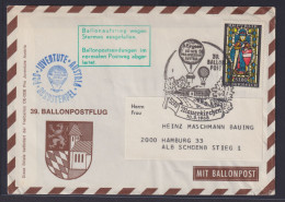 Flugpost Ballonpost Österreich Juventute 39. Ballonpostflug Mauerkirchen 10.3.68 - Zeppeline
