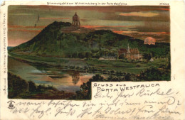 Gruss Aus Porta Westfalica - Litho - Porta Westfalica