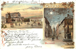 Gruss Aus Darmstadt - Litho - Darmstadt