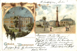 Gruss Aus Darmstadt - Litho - Darmstadt