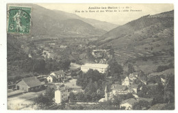 66/ CPA  - Amélie Les Bains - Vue De La Gare Et Des Villas - Amélie-les-Bains-Palalda