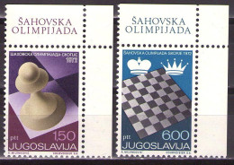 Yugoslavia 1972 - Chess Olympiade Skopje - Mi 1472-1473 - MNH**VF - Unused Stamps