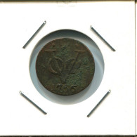 1766 HOLLAND VOC DUIT NETHERLANDS INDIES NEW YORK COLONIAL PENNY #VOC2744.7.U.A - Dutch East Indies