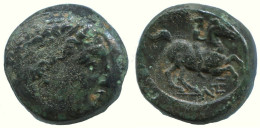 MACEDONIAN KINGDOM PHILIP II 359-336 BC APOLLO HORSEMAN 6.7g/17mm GRIECHISCHE Münze #AA012.58.D.A - Greek