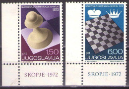 Yugoslavia 1972 - Chess Olympiade Skopje - Mi 1472-1473 - MNH**VF - Neufs