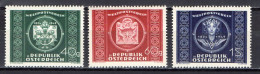 Austria 1949 UPU 75th Anniversary Set Of 3 MNH - U.P.U.