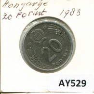 20 FORINT 1983 HUNGRÍA HUNGARY Moneda #AY529.E.A - Hongrie