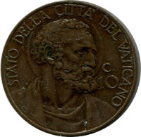10 CENTESIMI 1933-34 VATICANO VATICAN Moneda Pius XI (1922-1939) #AH345.16.E.A - Vaticano
