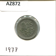 25 MILS 1977 CHIPRE CYPRUS Moneda #AZ872.E.A - Zypern