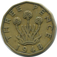 THREEPENCE 1948 UK GBAN BRETAÑA GREAT BRITAIN Moneda #AG923.1.E.A - F. 3 Pence