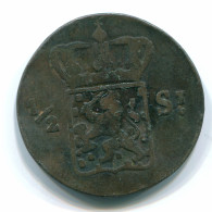 1/2 STUIVER 1826 SUMATRA NETHERLANDS EAST INDIES Colonial Coin #S11830.U.A - Niederländisch-Indien