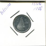 1 Thebe 1976 BOTSWANA Moneda Turako Bird #AN687.E.A - Botswana
