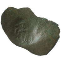 Authentic Original Ancient BYZANTINE EMPIRE Trachy Coin 1.2g/28mm #AG612.4.U.A - Bizantinas