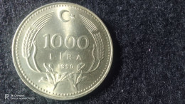 TÜRKİYE-1990--NİKEL       1000    LİRA           XF - Turchia