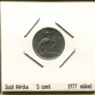 5 CENTS 1977 SOUTH AFRICA Coin #AS285.U.A - Afrique Du Sud