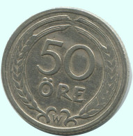 50 ORE 1921 W SWEDEN Coin RARE #AC700.2.U.A - Suecia