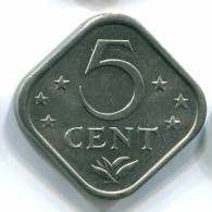 5 CENTS 1975 NIEDERLÄNDISCHE ANTILLEN Nickel Koloniale Münze #S12250.D.A - Antillas Neerlandesas