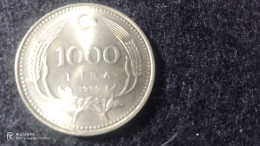 TÜRKİYE-1990--NİKEL       1000    LİRA           XF - Turkije