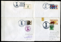 USA Schiffspost, Navire, Paquebot, Ship Letter, USS Hawkins, Hamner, Hammerberg, Goodrich - Poststempel