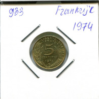 5 CENTIMES 1974 FRANKREICH FRANCE Französisch Münze #AN016.D.A - 5 Centimes