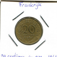 20 CENTIMES 1964 FRANCIA FRANCE Moneda #AM160.E.A - 20 Centimes