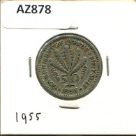 50 MILS 1955 CYPRUS Coin #AZ878.U.A - Zypern