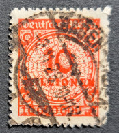 Deutsches Reich 1923, Mi 318B Durchstochen, Gestempelt Geprüft - Used Stamps