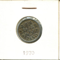 2$50 ESCUDOS 1970 PORTUGAL Moneda #AT350.E.A - Portogallo