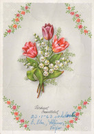 FLOWERS Vintage Postcard CPSM #PAR118.A - Fleurs