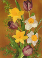 FLOWERS Vintage Postcard CPSM #PAR023.A - Fleurs