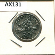 50 CENTS 1985 SINGAPUR SINGAPORE Münze #AX131.D.A - Singapur