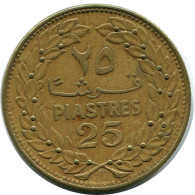 25 PIASTRES 1972 LIRANESA LEBANON Moneda #AH815.E.A - Liban