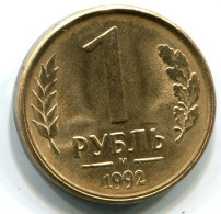 1 RUBLE 1992 RUSSIA UNC Coin #W11442.U.A - Rusland