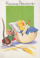 PASCUA POLLO HUEVO Vintage Tarjeta Postal CPSM #PBP068.A - Easter