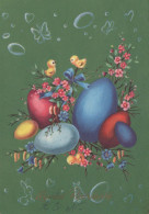 PASQUA POLLO UOVO Vintage Cartolina CPSM #PBO643.A - Easter