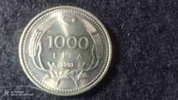 TÜRKİYE-1993--NİKEL       1000    LİRA           XF - Turkey