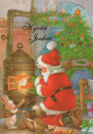 PAPÁ NOEL NAVIDAD Fiesta Vintage Tarjeta Postal CPSM #PAK161.A - Santa Claus