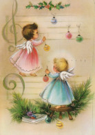 ANGELO Buon Anno Natale Vintage Cartolina CPSM #PAH880.A - Engelen