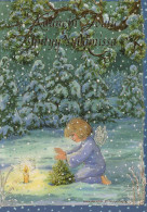 ANGELO Buon Anno Natale Vintage Cartolina CPSM #PAH161.A - Engel