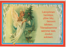 ÁNGEL NAVIDAD Vintage Tarjeta Postal CPSM #PAH096.A - Engel