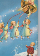 ÁNGEL NAVIDAD Vintage Tarjeta Postal CPSM #PAG964.A - Angels