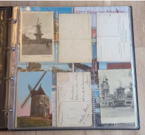 Album De Cartes Postales Sur Les Moulins : 1 Album, 20 Feuillets Et + De 150 Cartes. - Windmolens