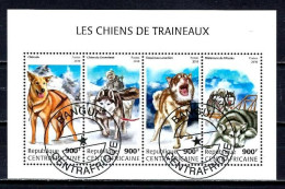 Chiens Centrafrique 2018 (41) Yvert N° 5743 à 5746 Oblitérés Used - Honden